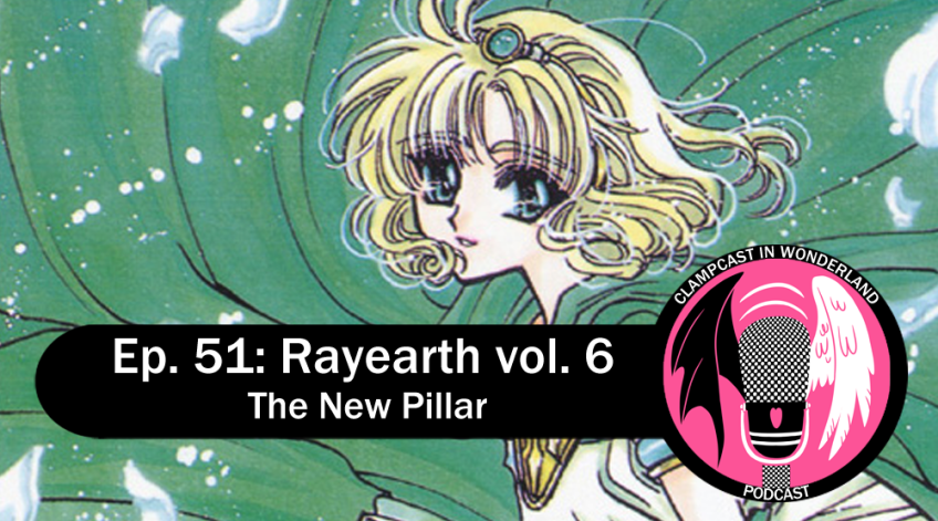 An illustration of Fuu, by CLAMP, with episode title text and the CLAMPcast logo overlayed.